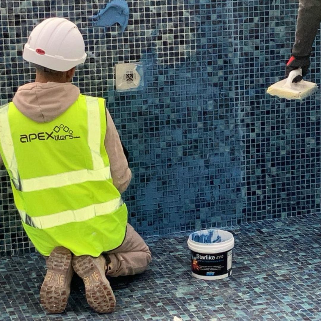 grout for rooftop swimming pool 